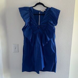 Ruffled Waistless Mini Dress